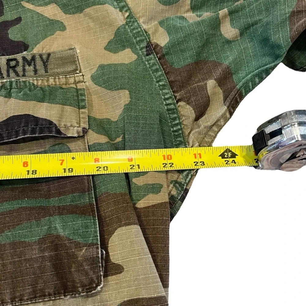 US Army Woodland Camo Jacket Men's Long Shirt Hot Weather Combat Coat Camouflage